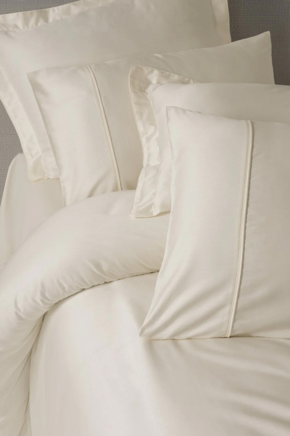 Silky Saten Çift Kişilik Nevresim Takımı Ekru - 3