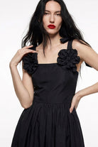 Limited Edition Orchid - Siyah Midi Elbise - 2