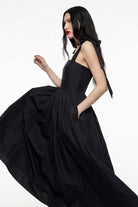 Limited Edition Orchid - Siyah Midi Elbise - 4