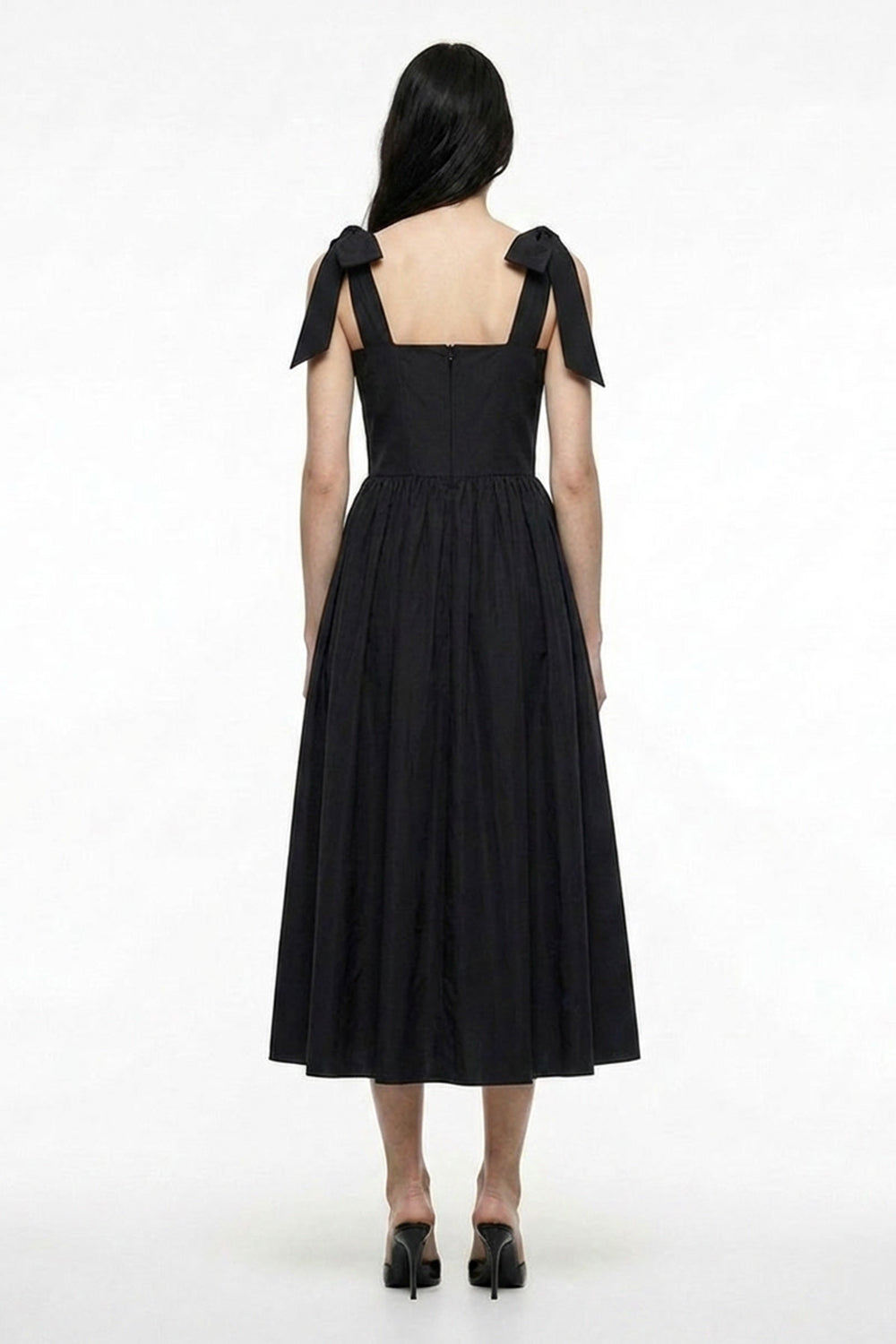 Limited Edition Orchid - Siyah Midi Elbise - 8