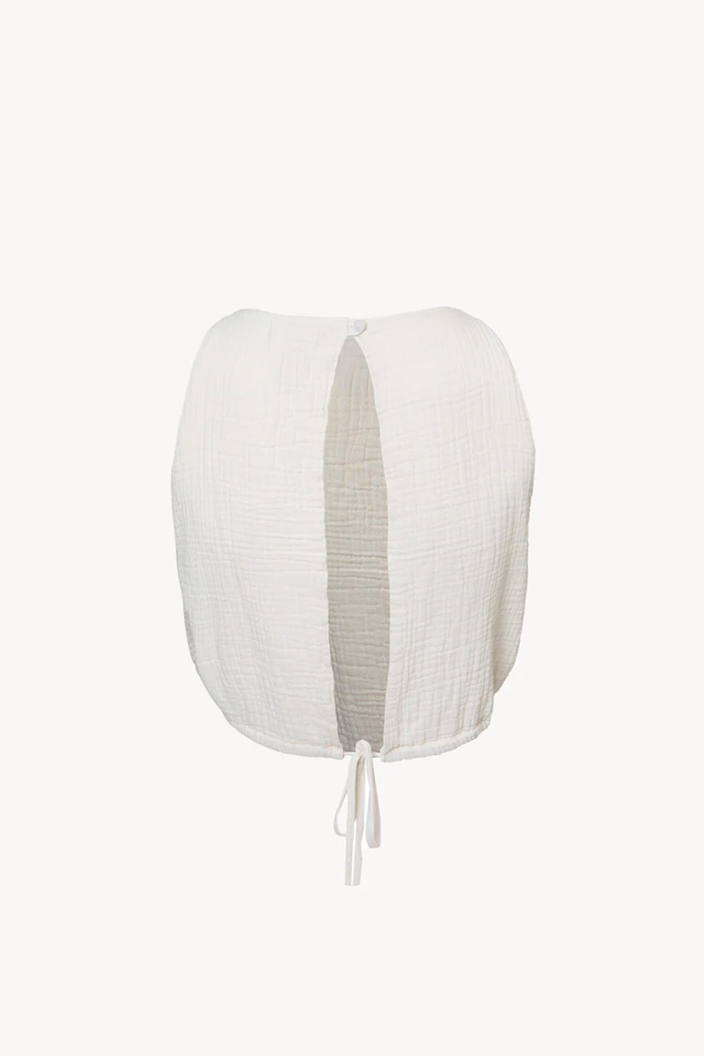 Crinkle Krem Kolsuz Bluz - 3