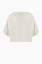 Crinkle Linen V Yaka Bluz - 7