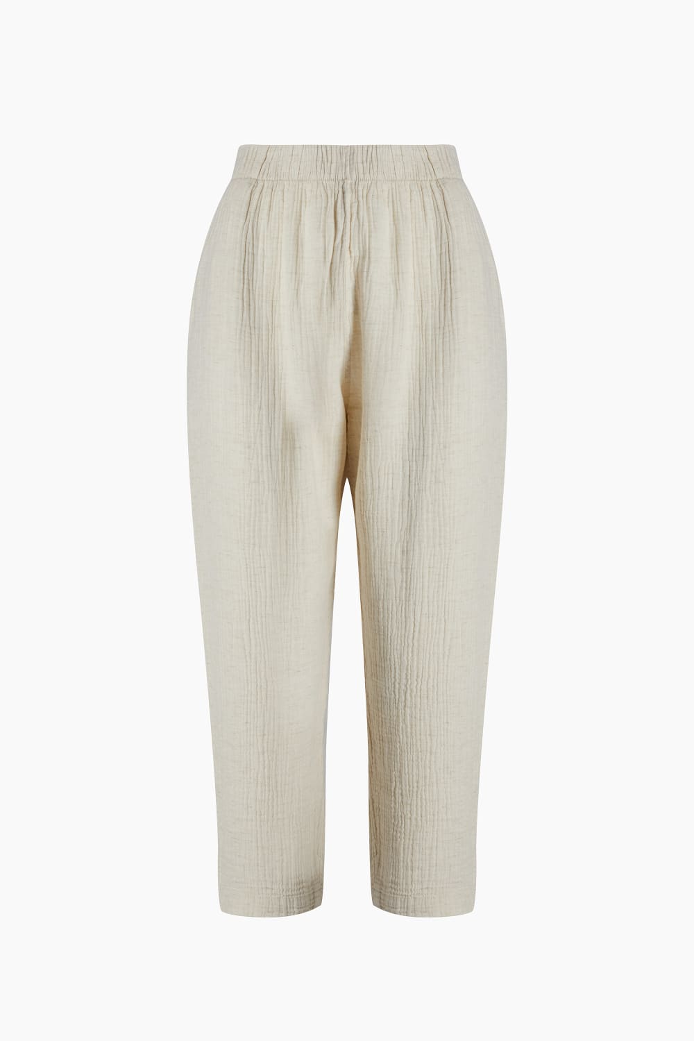 Crinkle Linen Slouchy Pantolon - 1
