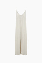 Crinkle Linen İp Askılı Elbise - 4