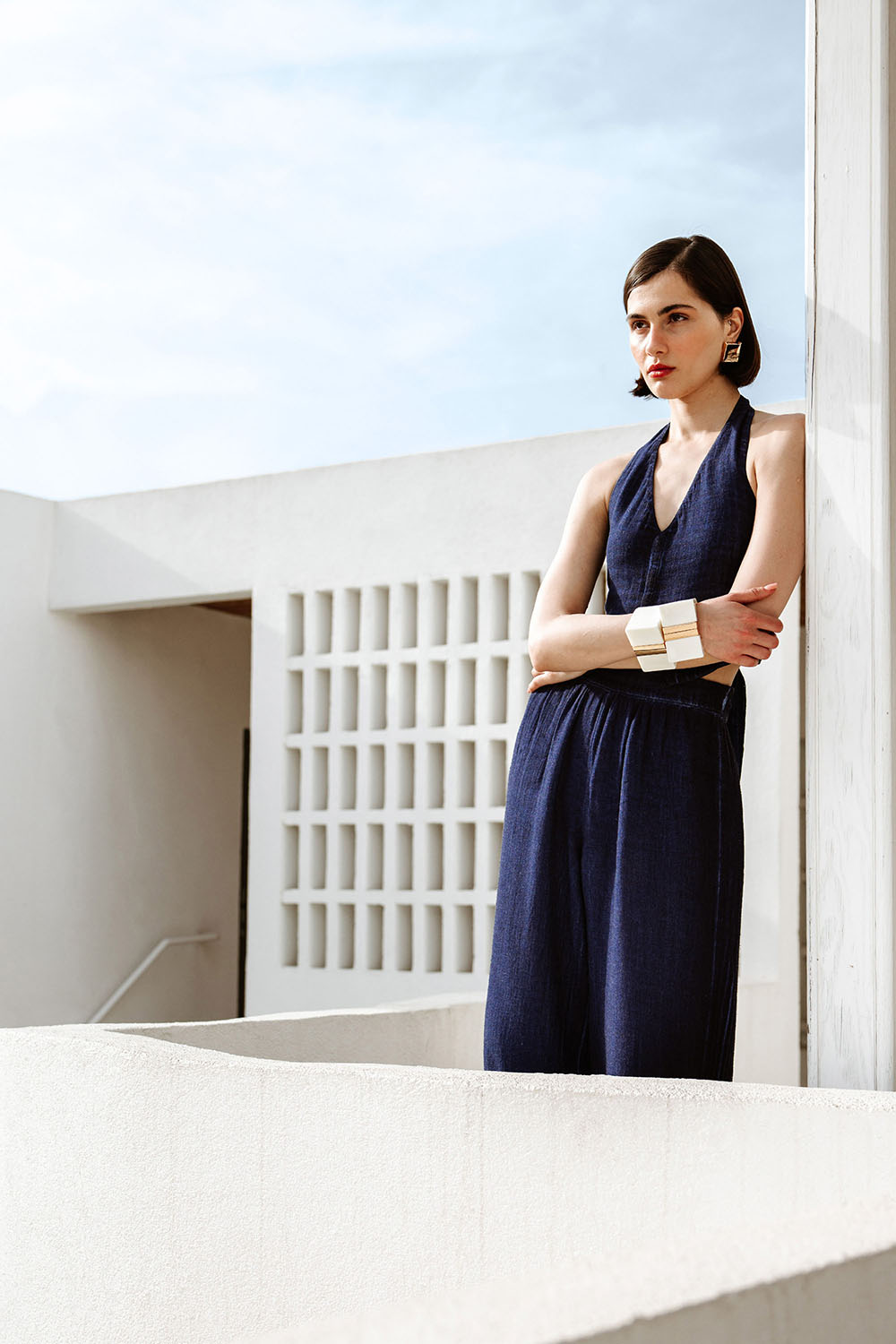 Keten Navy Yelek - 2