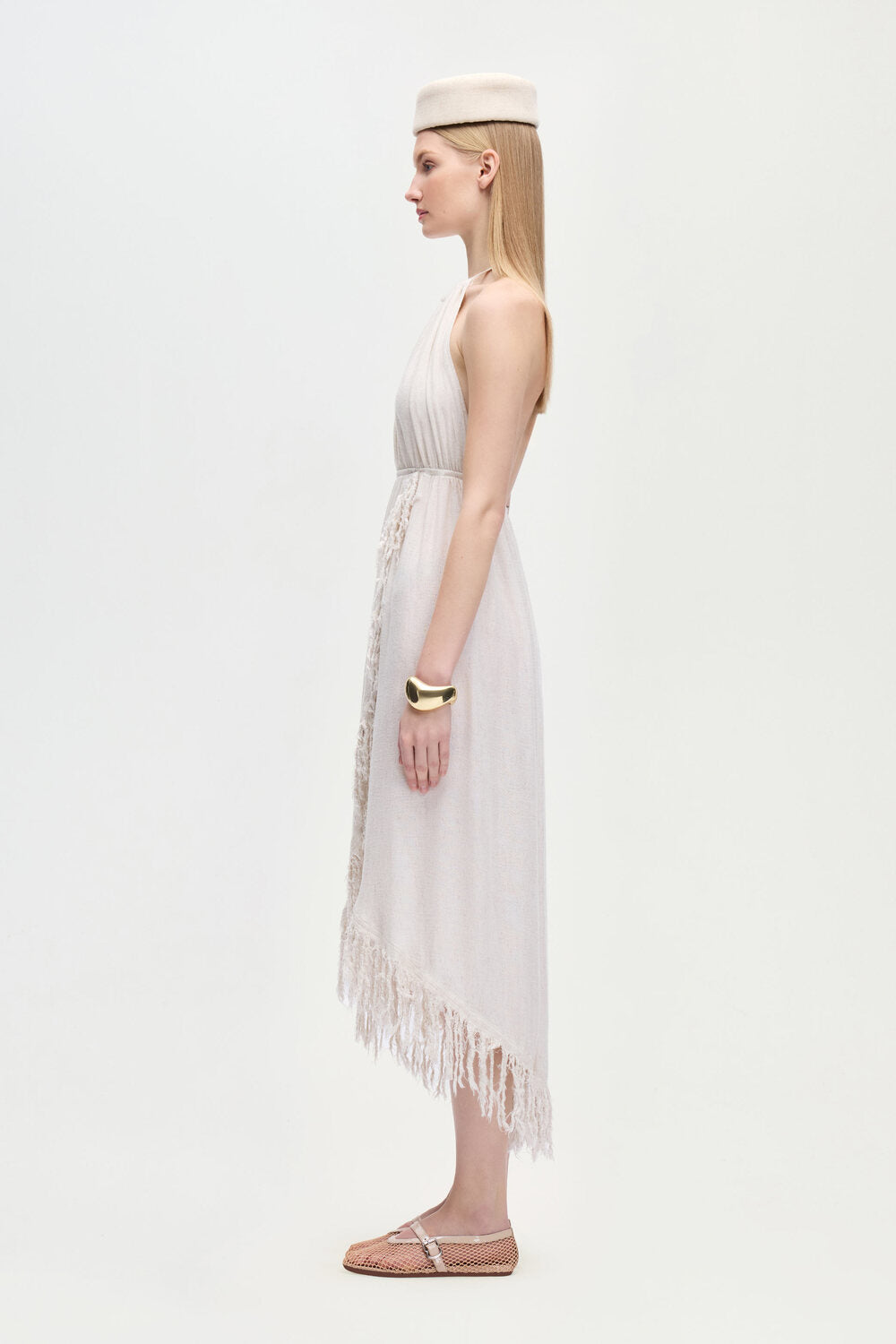 Kenevir Halter Yaka Elbise - 2