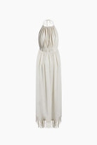 Kenevir Halter Yaka Elbise - 7