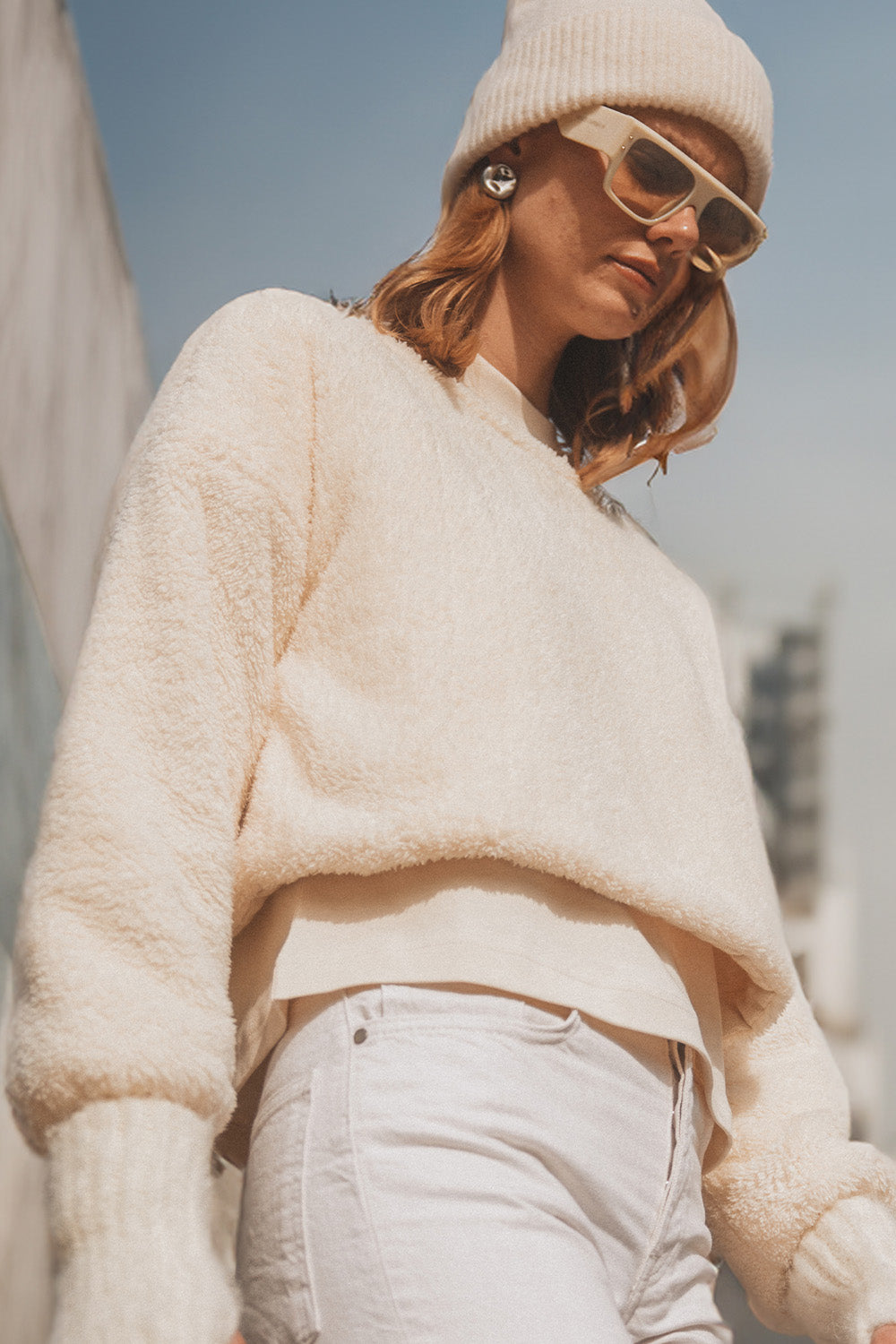 Pelüş Crop Bluz - 5