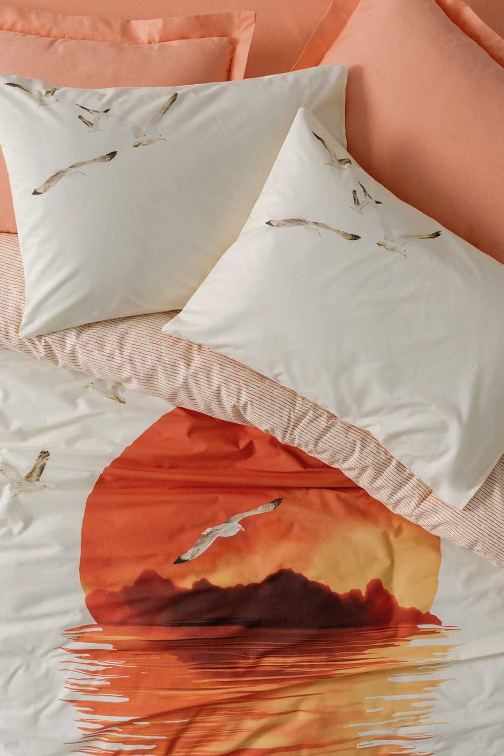 Maritime Tek Kişilik Nevresim Takımı Sunset Somon - 1