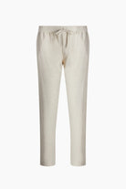 Keten Natürel Straight Pantolon - 1