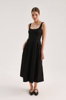 Poplin Midi Elbise - 2
