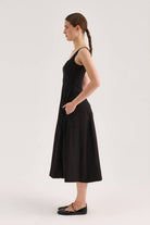 Poplin Midi Elbise - 6
