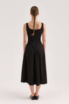 Poplin Midi Elbise - 7