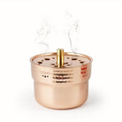 Coho Box Lux Dövme Bakır Mini Tütsülük & Adaçayı & 3 Palo Santo Hediye Seti - 2