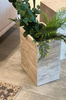 Cave Travertine Side Table - 4