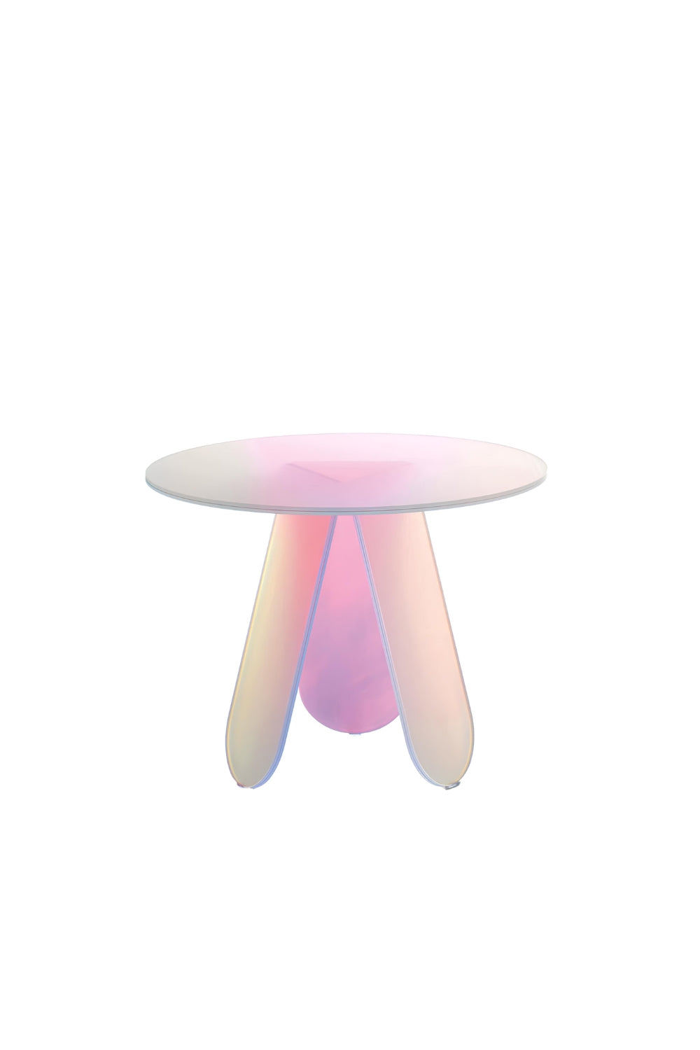Shimmer Renkli Cam Sehpa ⌀65cm - 0