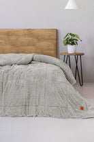 Wave Çift Kişilik Yorgan Gri 195x215 Cm - 0