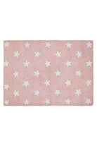 Stars Çocuk Odası Halısı Pembe/Beyaz - 0