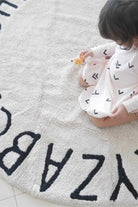 Round Abc Natural-Siyah - 5