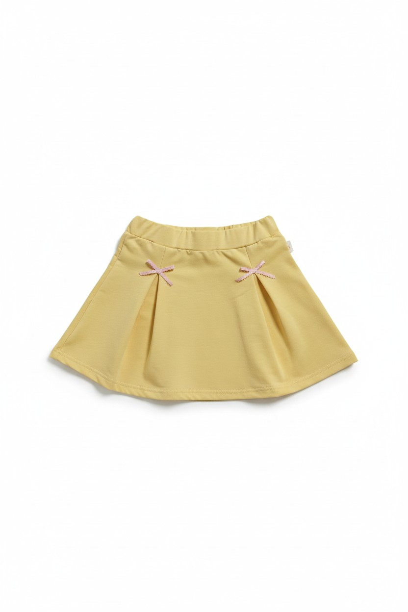 Kurdela Detaylı Etek - Butter Yellow - 3