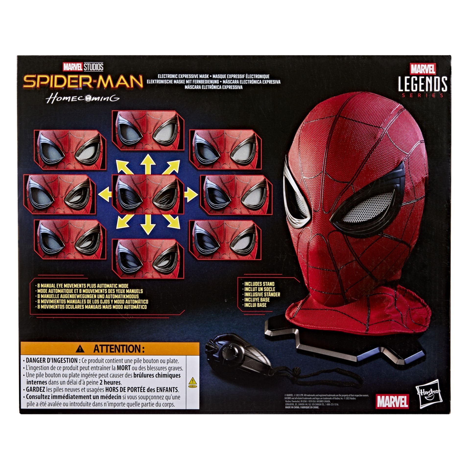 Marvel Legends Spider-Man Expressive Elektronik Maske (Spider-Man: Homecoming) - 7
