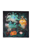 Coralline İpek Saten Eşarp ⎮ 90x90 Cm - 1