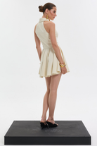 L'ange Blanc Beyaz Mini Elbise - 4
