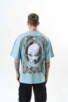 Indefinite Baskılı Oversize T-Shirt Bebe Mavi - 1