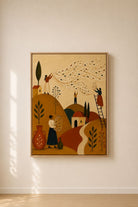 Nehir Dikenler - Çerçeveli Canvas Print Tablo - 0