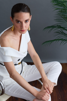Diana Limited Edition Düşük Omuz Ekru Ceket - 0