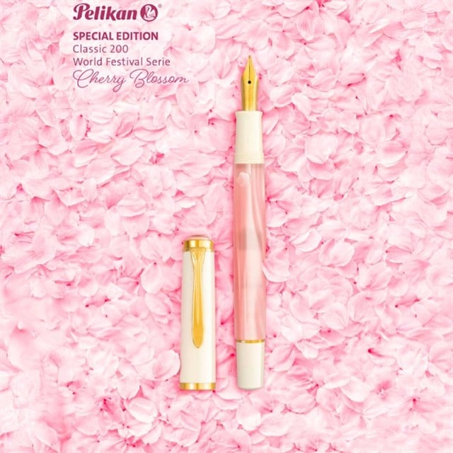 Pelikan M200 Special Edition Cherry Blossom Dolma Kalem Ef Uç - 6