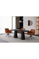 Arte Döner Sandalye | Modern Deri & Metal Ayaklı Tasarım - 11
