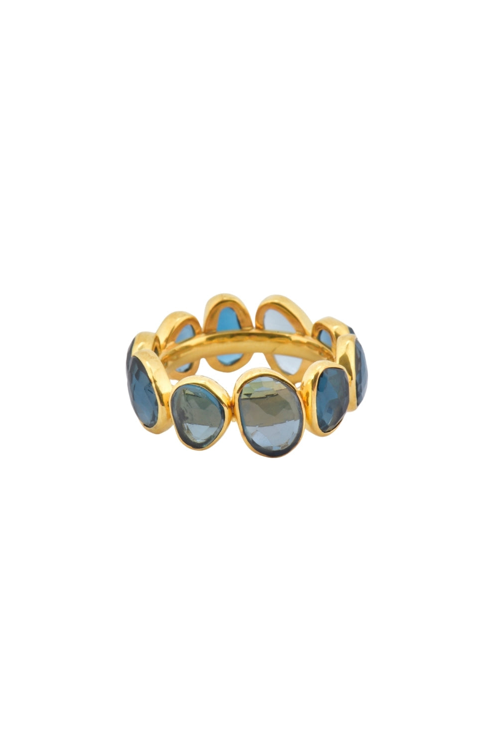 Tara London Blue Topaz Gümüş Yüzük - 0