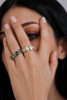 Tara London Blue Topaz Gümüş Yüzük - 1