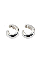 Babylon Mini Silver Gümüş Kalın Halka Küpe - 0