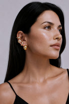 Leila Gold Gümüş Kalın Earcuff - 1