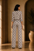 Desenli & Regular Fit Gömlek & Pantolon Alt & Üst Takım - 1
