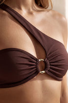 Terra One Shoulder Earth Brown Bikini - 2