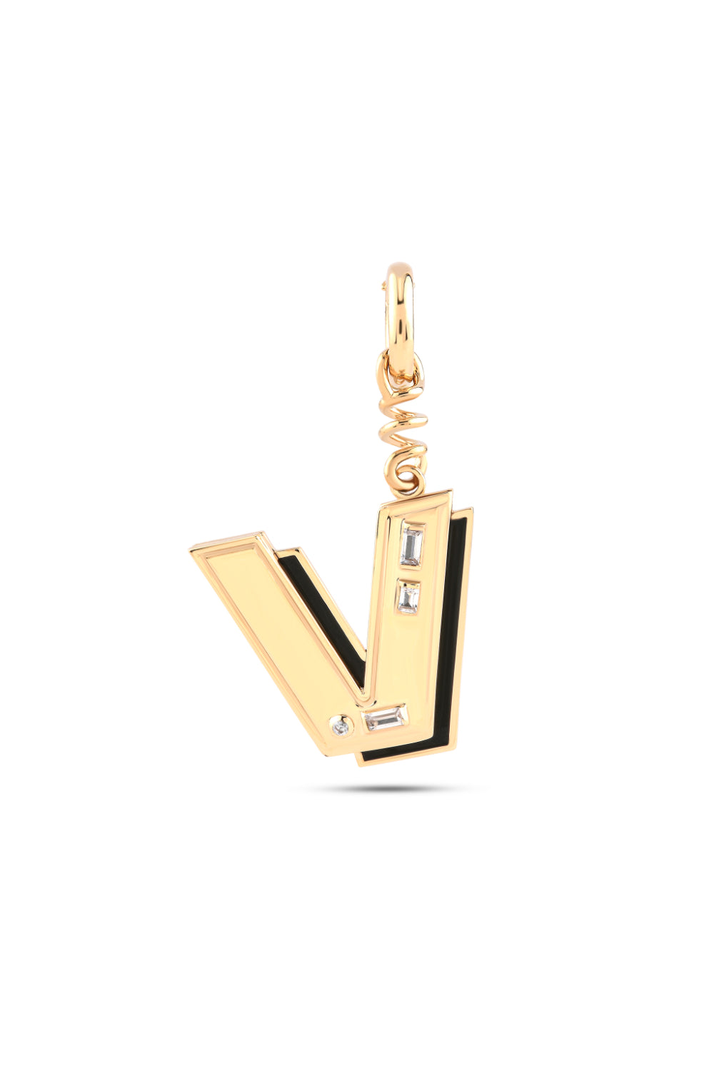 Say It Letter Charm- V - 0