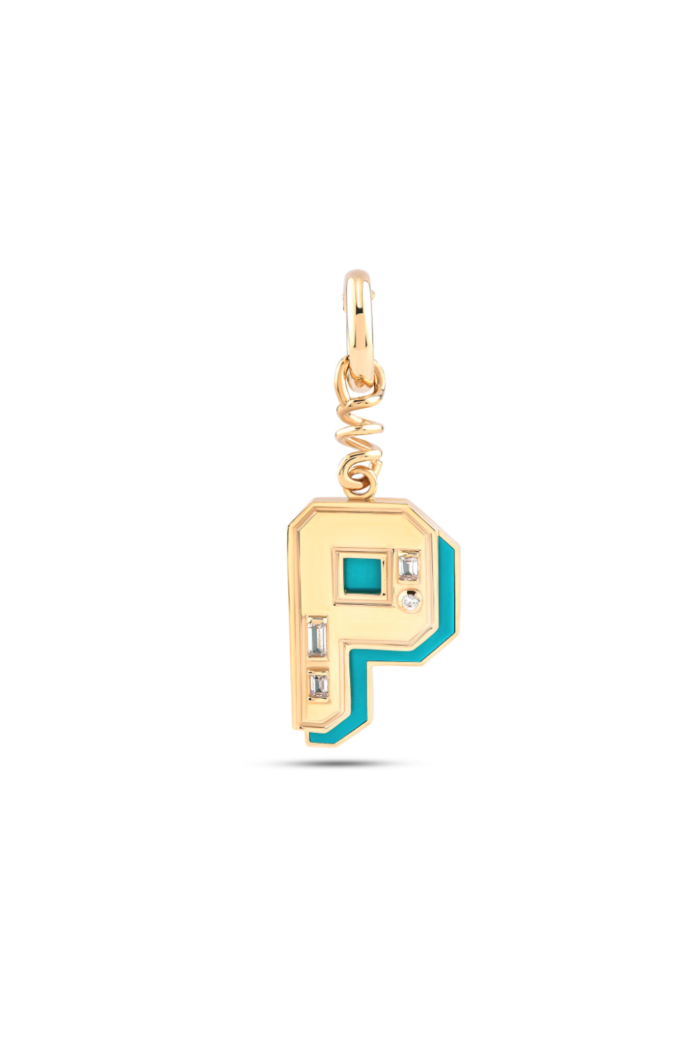 Say It Letter Charm- P - 0