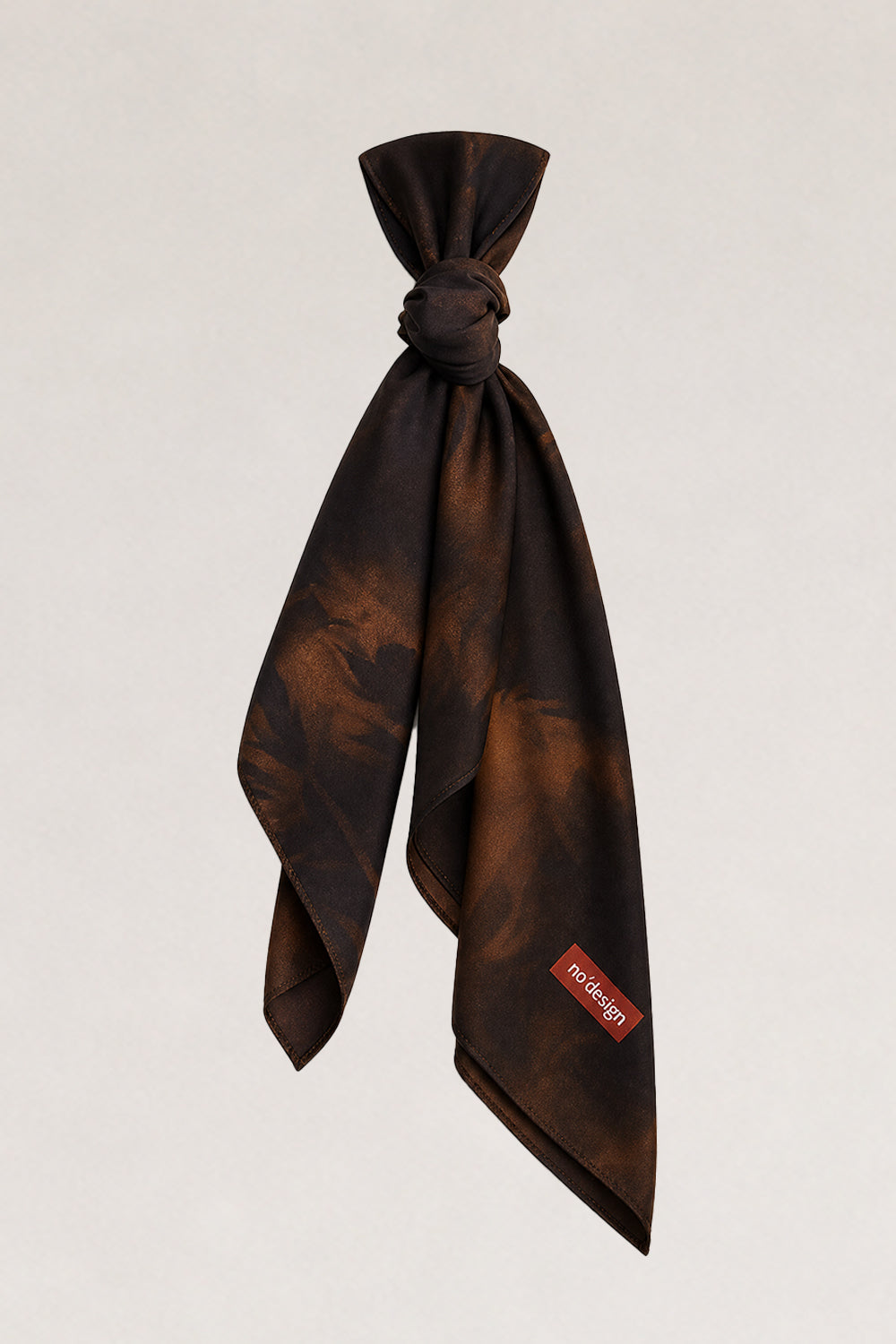 Kahverengi Desenli Fular Bandana - 0