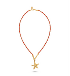 Sunset Star Coral Necklace - 1