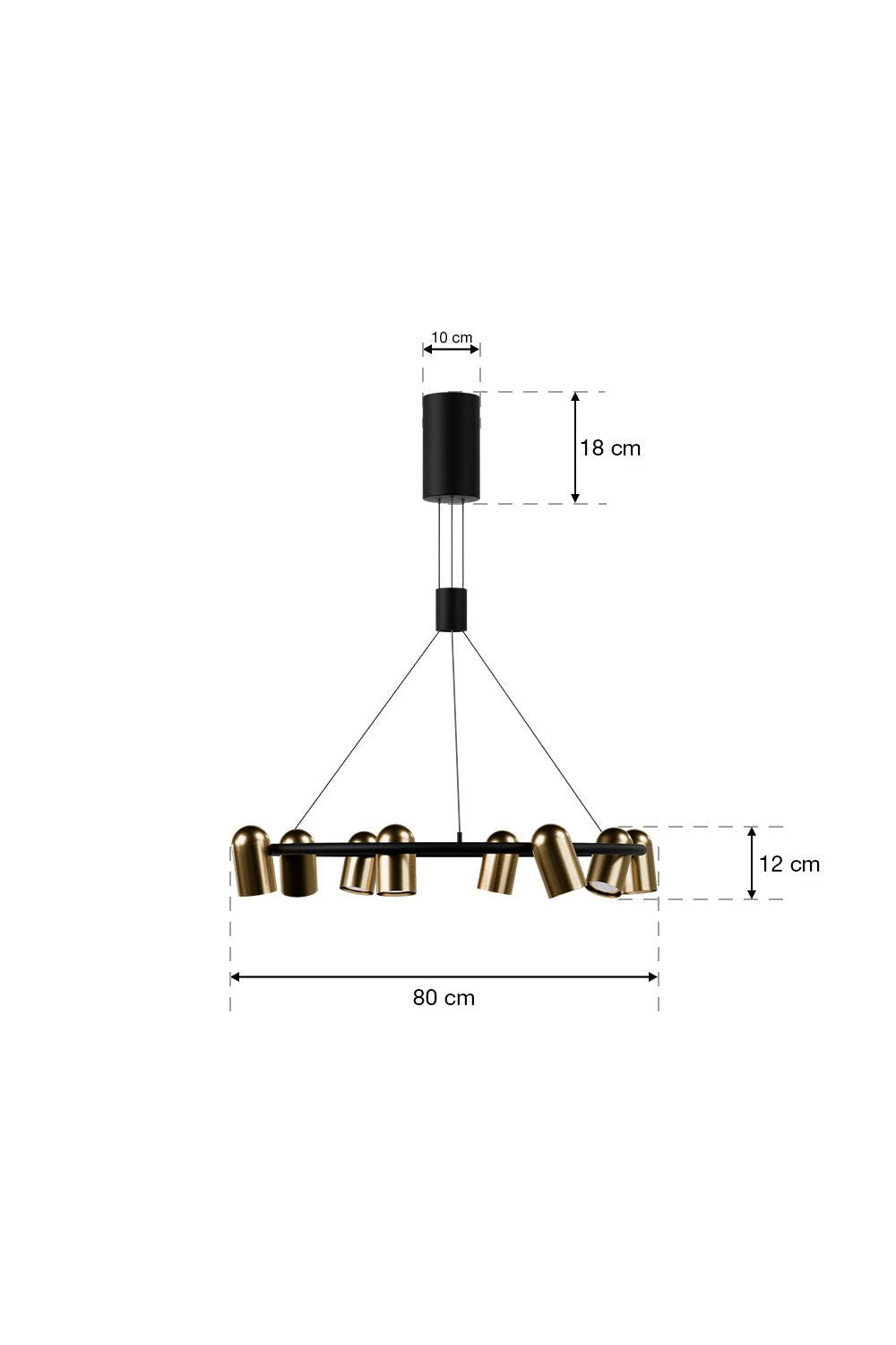 Bomonti 6 Spotlu Sarkıt Lineer Avize - 4