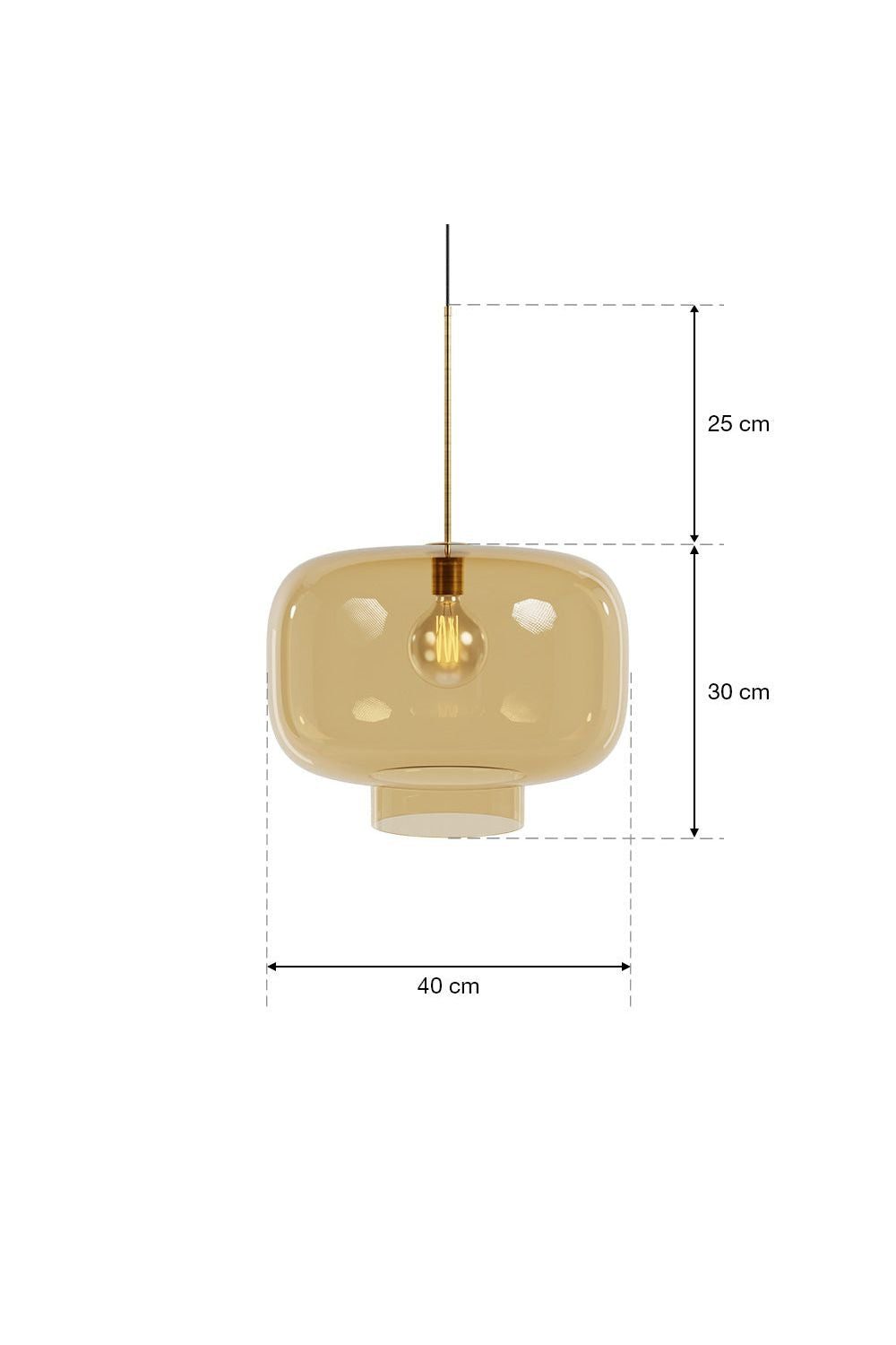 Büyük Kalıp Cam Sarkıt İkili Bal - 2