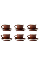 Evolution 6'lı Espresso Fincan Seti Kahverengi - 0