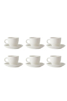 Evolution 6'lı Espresso Fincan Seti Beyaz - 0