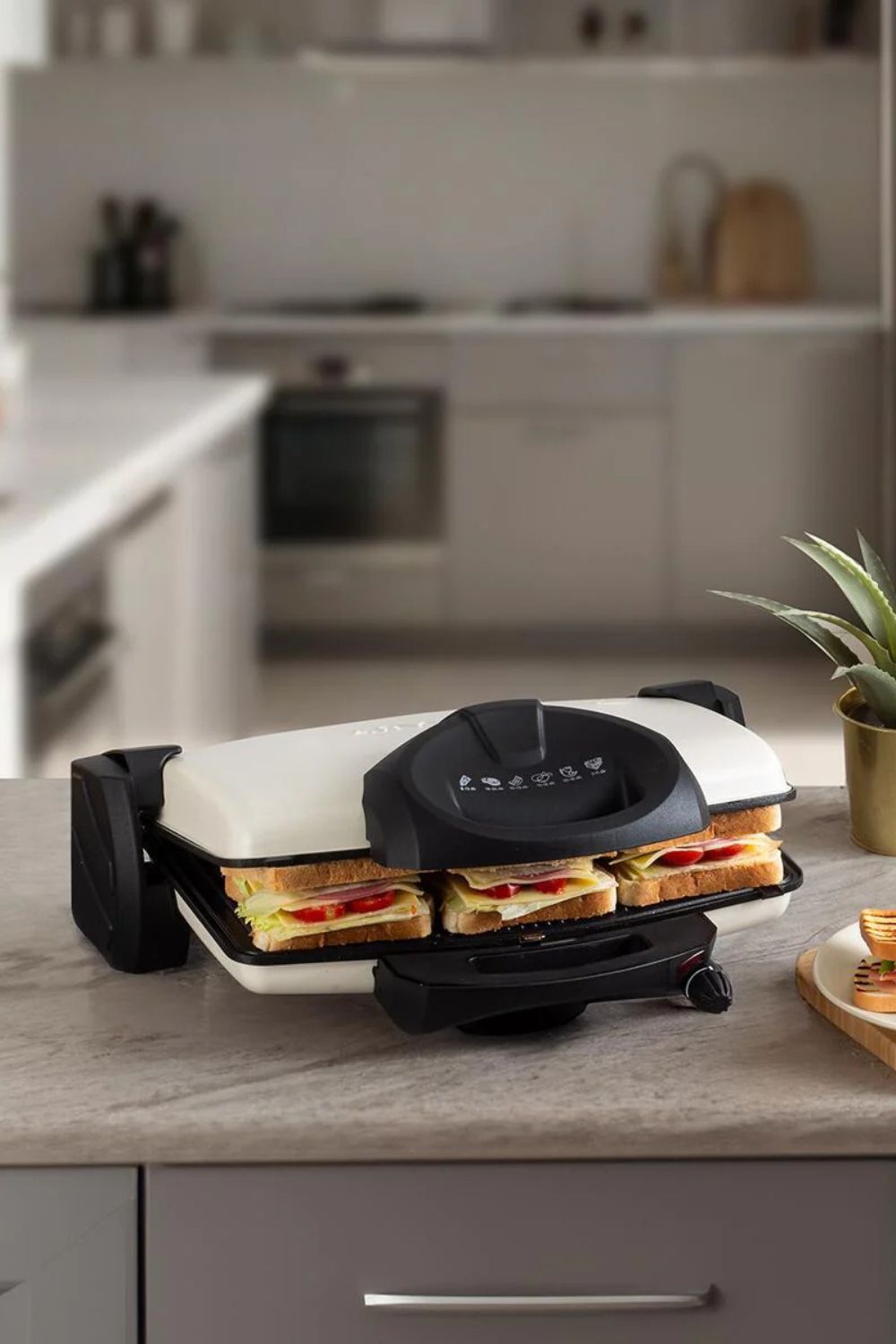 Aryıldız Contact Grill Tost Makinesi Krem Ar256732 - 3