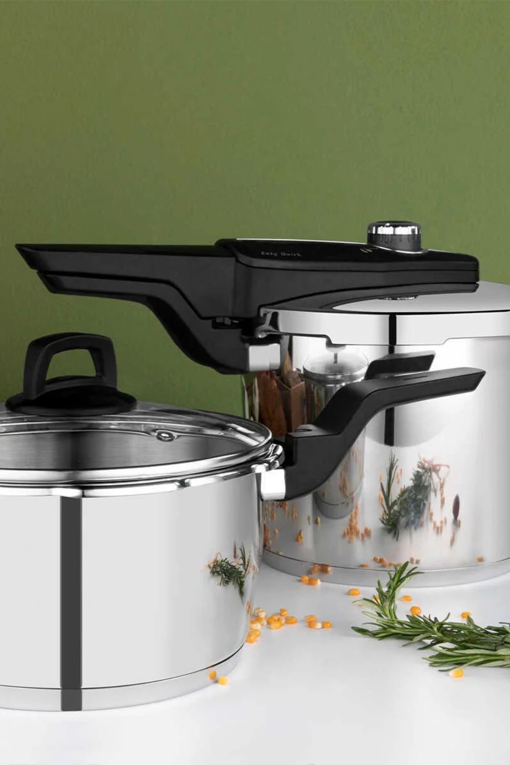 Aryıldız Easy Quick Kanka Düdüklü Tencere Set 6+4 Litre - 1