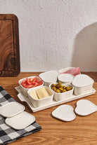 Aryıldız 15 Parça Tepsili Oval Porselen Kahvaltılık Ar249345 - 2