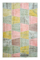 Patchwork El Dokuma Isparta Halısı 200x300 Cm (6 M²) - 0